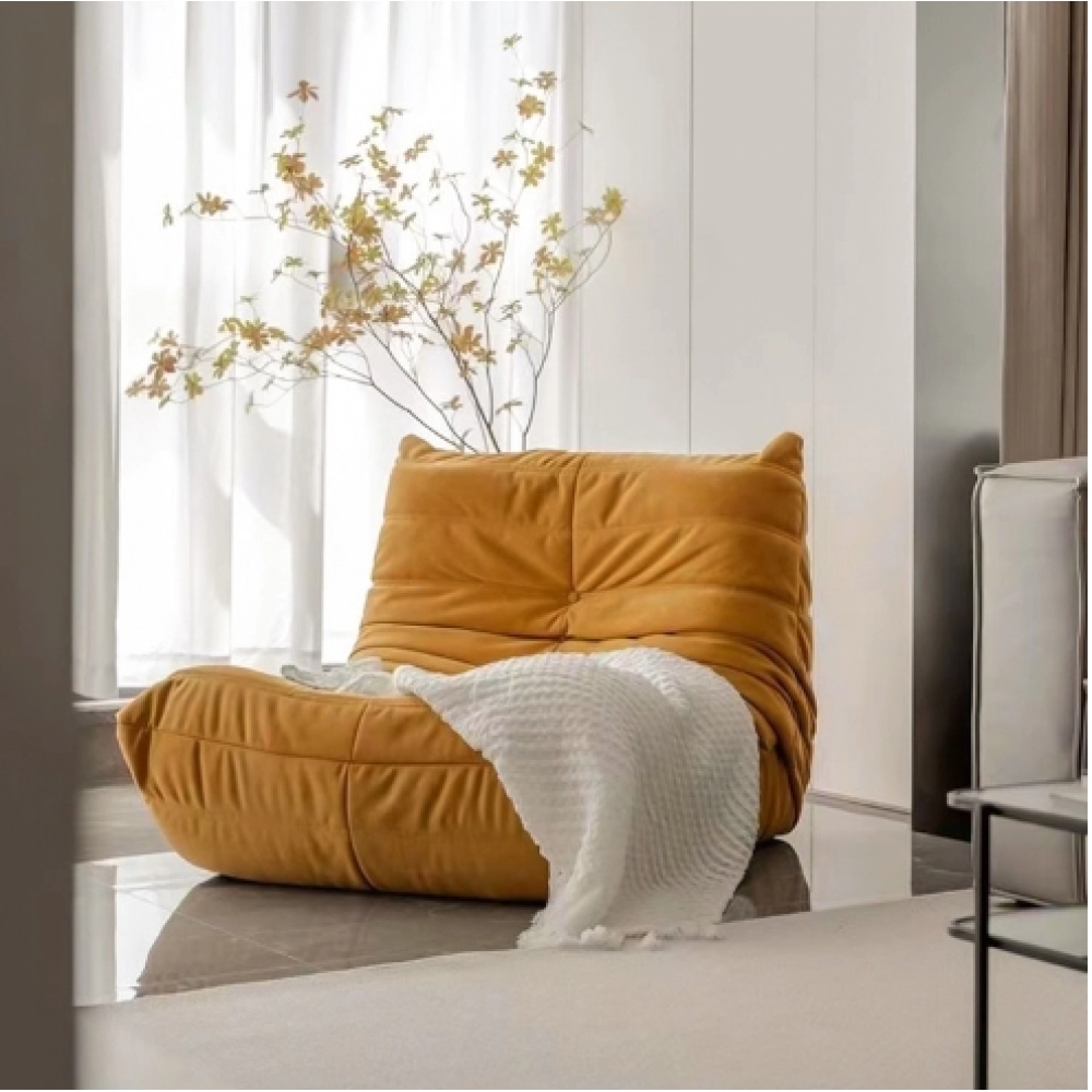 Caterpillar Lazy Sofa, Living Room, Small Unit Designer, Internet Famous Tatami, Simple and Casual Lying Chair, Single Person Sofa