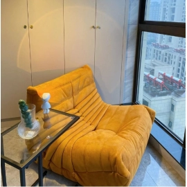 Caterpillar Lazy Sofa, Living Room, Small Unit Designer, Internet Famous Tatami, Simple and Casual Lying Chair, Single Person Sofa