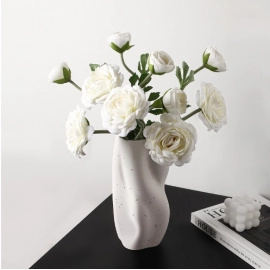 Morandi twisted flower vase with a sense of luxury, interior decoration, creative home model room decoration, vase